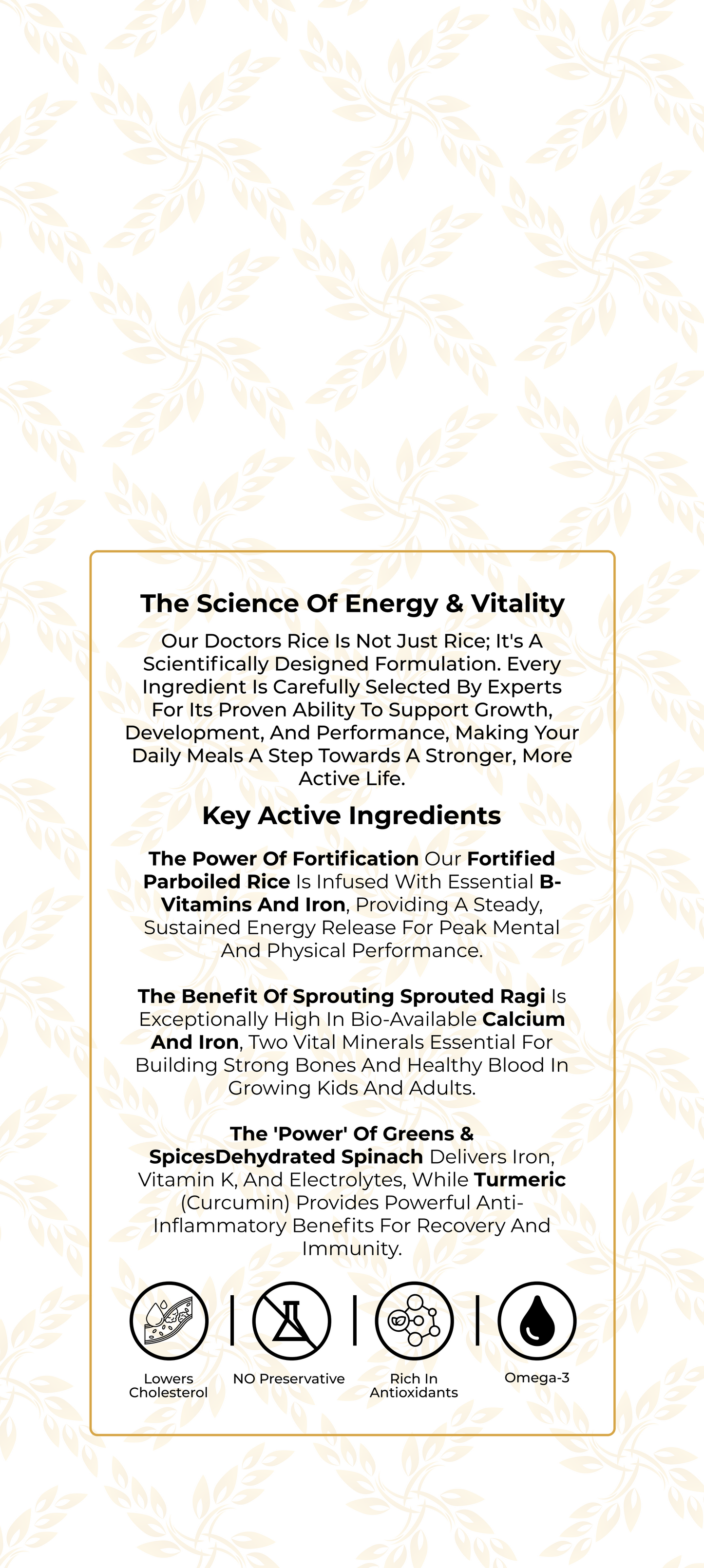 Doctors Rice Energy & Vitality - Fortified Rice for Kids & Athletes