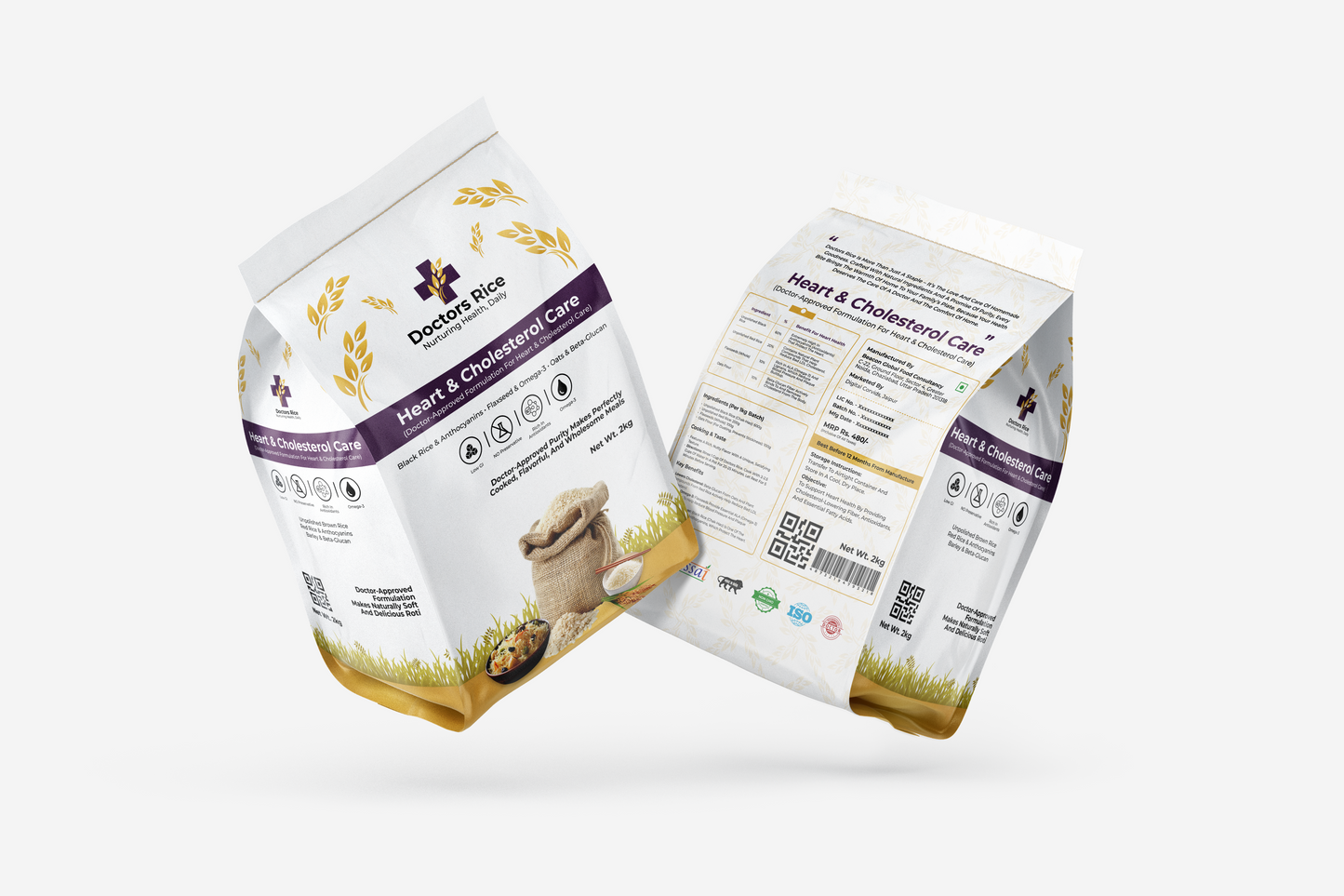 Doctors Rice Heart & Cholesterol Care - Black Rice & Flaxseed Blend