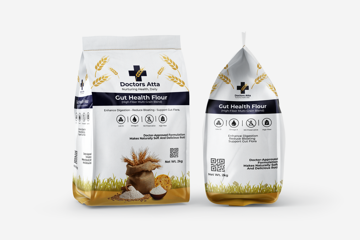 Gut Health Aata | High-Fiber Multi-Grain & Probiotic Blend