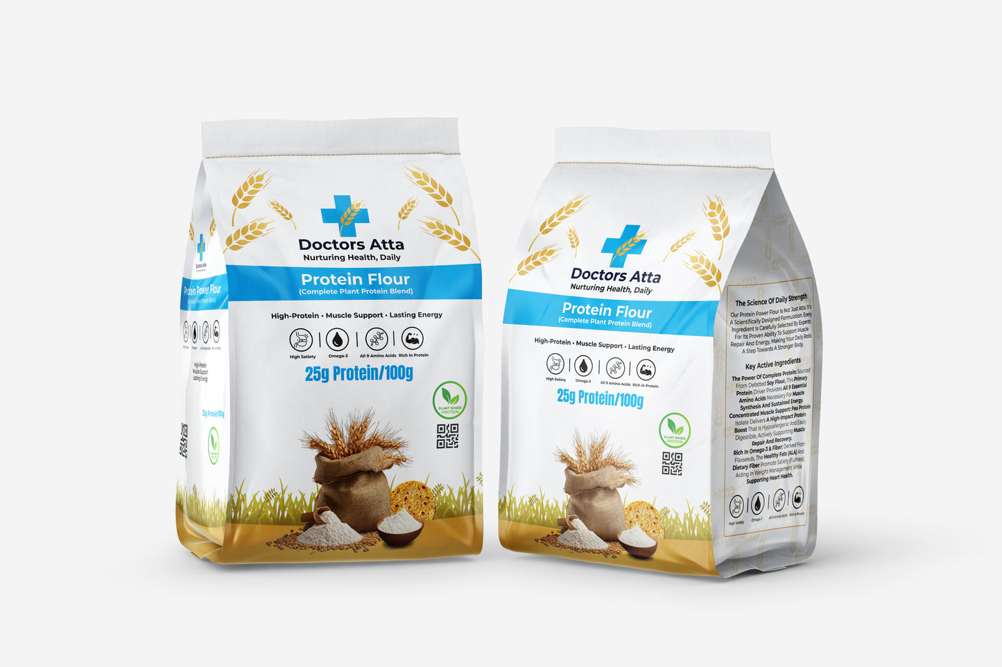 DoctorsAtta Protein Flour - Plant Protein Blend