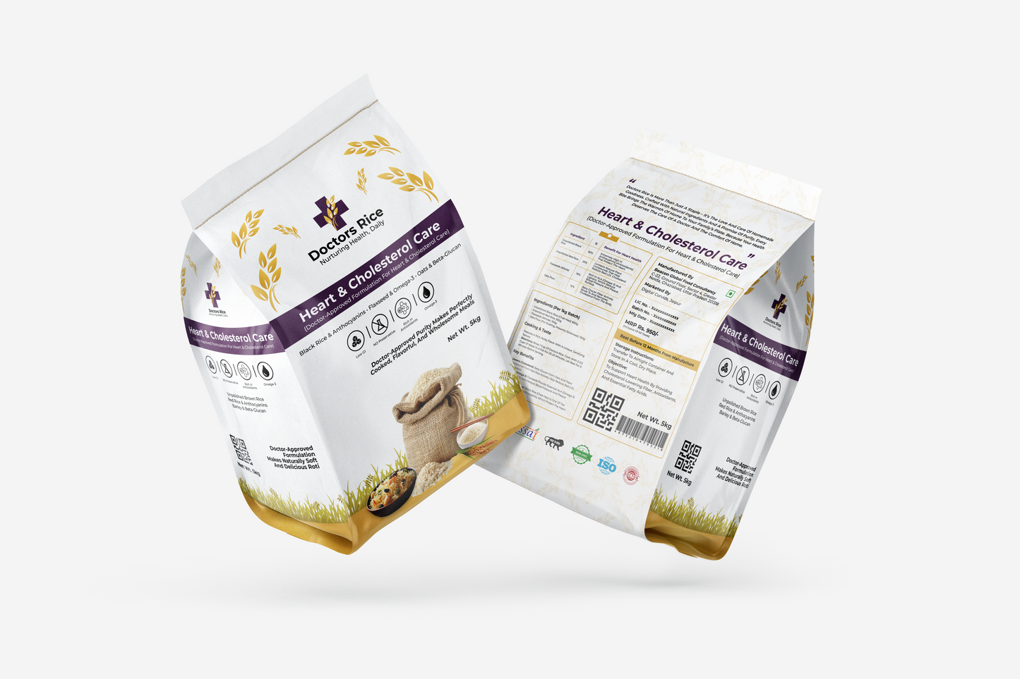 Doctors Rice Heart & Cholesterol Care - Black Rice & Flaxseed Blend