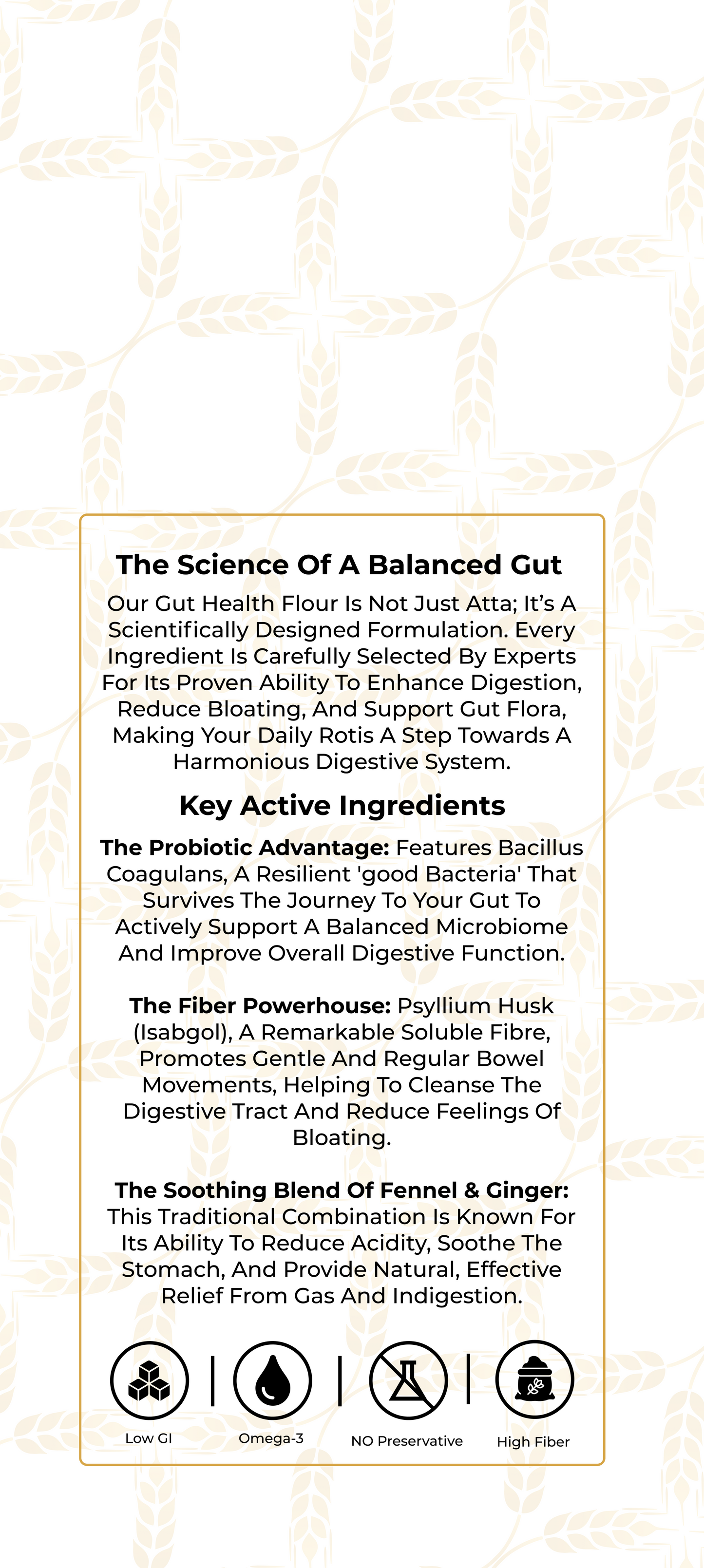 Gut Health Aata | High-Fiber Multi-Grain & Probiotic Blend