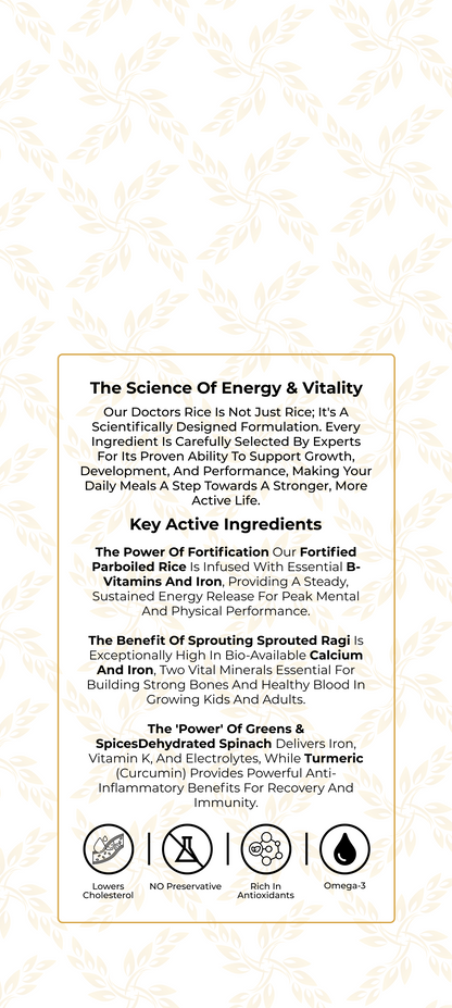 Doctors Rice Energy & Vitality - Fortified Rice for Kids & Athletes